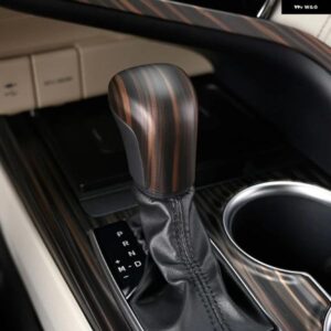 ステアリングホイール ボタン フレーム ギアヘッドノブカバー センターストリップ インテリア ステッカー ABSゴールデンウッド トヨタ カムリ2018 2019 2020