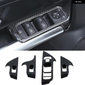 カー スタイリング メルセデス ベンツ B クラス W247 GLB X247 インテリア アクセサリー ウィンドウガラス リフティング ボタン フレーム カバー ステッカー