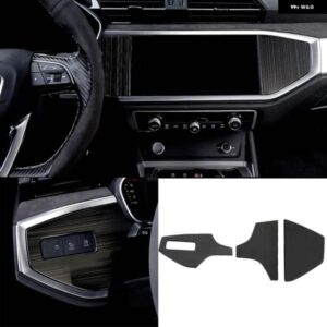 3個 ステンレス カーアクセサリー アウディ Q3 2019 2020 車 ダッシュボード 装飾 カバー トリム ステッカー カー スタイリング