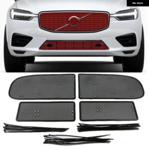 ステンレス フロント グリル インサートネット虫よけメッシュカバー トリム ボルボ XC60 2018 2019 2020 スポーツ