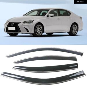 レクサス GS 250 350 300H 450H ウィンド バイザー デフレクター カーベント バイザー ドアサイドウィンドウエアガードデフレクター 雪 日差し 雨対策