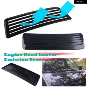 車 エンジン フードルーバーエアインテーク アウトレット カバー 装飾 ボンネット ベントフェンダーモールディング トリム