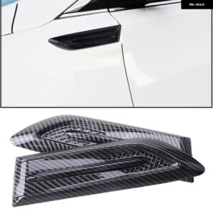 サイドフェンダーベントエアメッシュパターンウィングカバー トリム カーボンパターンカー スタイリング シャークギルABS 3D ステッカー 排気口