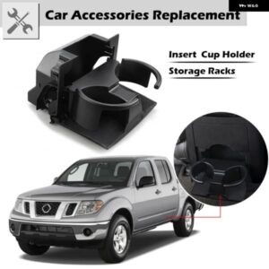 カーセンター コンソール リアカップボトル ホルダー インサート ストレージラック ブラック 日産 フロンティア パスファインダー エクステラ 05-15