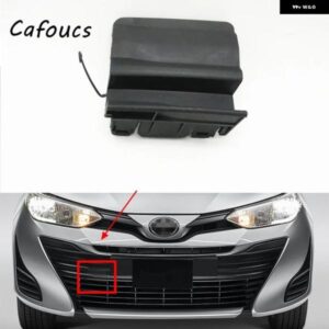 フロント バンパー 牽引フックカバー 蓋トレーラーキャップシェル トヨタ ヴィオスヤリスアティブセダン2018 2019