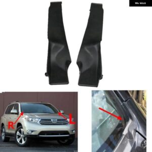 フロントガラス ワイパー サイド トリム カバー ウォーターデフレクターカウルプレート トヨタ ハイランダークルーガー2009 - 14