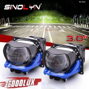 SINOLYN 130W 3インチ バイLEDレンズ 36000LM LED ヘッドライト プロジェクターカーライト HELLA 3R LED ヘッドランプ カーアクセサリー レトロフィット