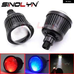 SINOLYN LED デビルアイ H7 H4 9005 9006 ハイビームレンズ ヘッドライト プロジェクターレンズ スポットライト フォグランプ LED カーアクセサリー