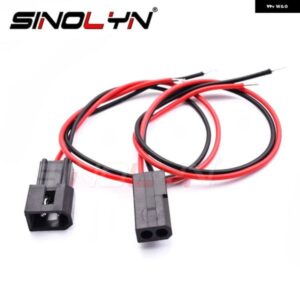 SINOLYN オス/メスコネクタ バイ キセノン プロジェクターレンズ KOITO Q5/HELLA 3R G5/WST ハイロービーム配線 カーライトアクセサリー