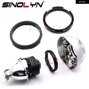 セントリックリングは 2.5インチバイ キセノン プロジェクターレンズ を3.0インチプロジェクター シュラウド ヘッドライト レトロアクセサリーに適合