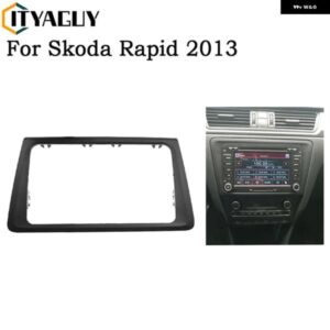 カー ラジオ フェイシア SKODA RAPID 2013 ステレオ 2DIN フレーム パネル ダッシュ マウント キット アダプター トリム ベゼル フェイシア
