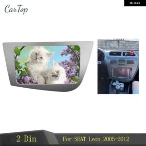 2DIN カー ラジオ フェイシア シート レオン LHD/RHD ステレオ パネル ダッシュ取り付けキット トリム DVD ラジオ フェイス ベゼル フレーム