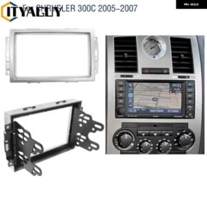 2DIN カー ラジオ フェイシア フレーム クライラー 300C 2005-2007 パネル ダッシュ マウント キット アダプター トリム ベゼル