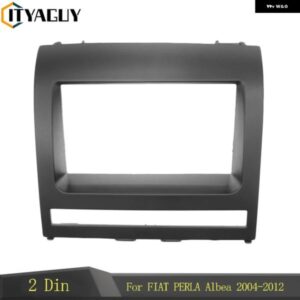 ダブルディンカーDVDフェイシア FIAT PERLA ALBEA SIENA PALIO 2004-2012 フレーム ステレオ DVD マウント トリム キット パネル ダッシュカバー