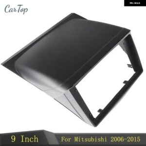 9インチ カー ラジオ フェイシア ダッシュ マウント キット DVD GPS MP5 プラスチック フェイシア パネル フレーム 三菱 パジェロ スポーツ L200 トライトン
