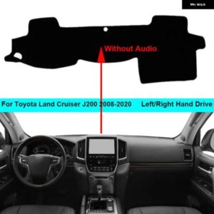 2層式カー ダッシュボード カバー カーペット トヨタ ランドクルーザー 200 J200 2008 - 2019 2020 LHD RHD ラグ パッド カーペット ダッシュマット