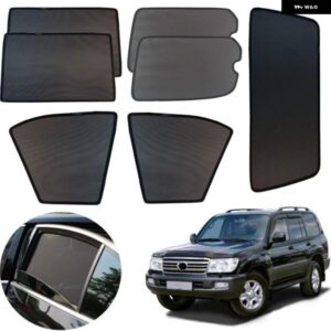7PCS 車用マグネット式ウィンドウサンシェード カーテン トヨタ ランドクルーザー 100シリーズ 1997-2007 LC100 FJ100 UZJ100 アクセサリー