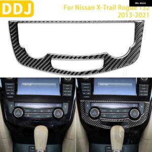 日産 エクストレイル ローグ T32 2013-2021 アクセサリー カーボン インテリア カー エアコン キー パネル トリム ステッカー デコレーション