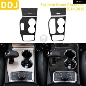 ジープ グランド チェロキー 2014-2018 アクセサリー カーカーボン インテリア オートマチックギア パネル トリム ステッカー デコレーション
