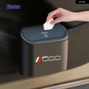 プラスチック 車ゴミ箱フィアット パンダ 500 500X 500L TIPO PUNTO BRAVO STILO デカール アクセサリー