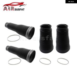 4個 フロント + リア エアサスペンション ショック ダストカバー リング付き メルセデス ベンツ W221 S350 S500 2213204913 2213205513 2213205613