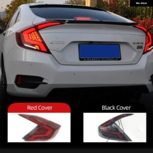 2個 LED テールライト ホンダ シビック テールライト 2016 - 20 シビック リアランプ DRL LED ダイナミックシグナルブレーキリバース