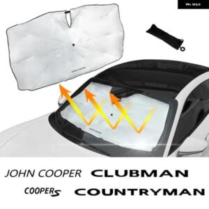 車 フロントガラス サンシェード カバー アクセサリーミニジョンクーパーR56 F56カントリーマンR60 F60クラブマンF54 R55クーパーR50 F55