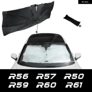 車 フロントガラス サンシェード カバー アクセサリーミニR55 R60ジョンクーパーカントリーマンR56 R61クラブマンR59 R50 R57 R53 R58 F57