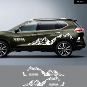車用 ステッカー 日産 X-TRAIL T30 T31 T32 T33 登山スポーツ ピークグラフィック ビニール PVC フィルム デカール 自動車チューニングアクセサリー