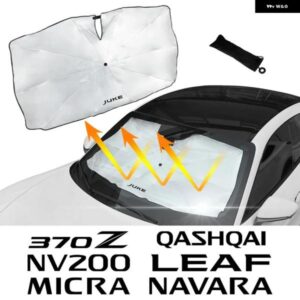 車用 フロントガラス サンシェード カバー アクセサリー 日産 キャシュカイ ジューク マイクラ リーフ ナバラ 370Z パスファインダー NV200 セレナ 350Z
