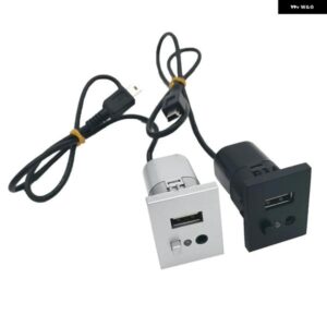 USB AUXスロット インターフェース ミニUSB ケーブル オーディオ 入力 アダプター フォード フォーカス 2 MK2 2009 2010 2011 カーアクセサリー