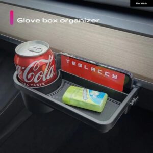 テスラ モデルY 2021 - 23 グローブ ボックス ラック 収納 テーブル 携帯電話 ウォーターカップ ホルダー 車 自動車 防振