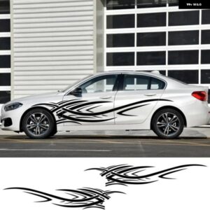 車体ビニールフィルム 装飾 ステッカー 2枚 汎用 オートアクセサリー SUI VOLVO TESLA SKODA VW VOLKSWAGEN SEAT SUBARU トヨタ