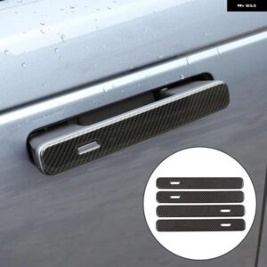 4PCS カーボン 外装 ドアハンドル パッチ トリム ランドローバー レンジローバー VELAR ドアハンドル カバー ステッカー プロテクター