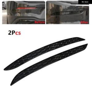 2PCS リフレクター フォグライト ランプ カバー トリム VW ゴルフ 8 MK8 RLINE 2020 2021 スタイリング アクセサリー ABS ブライト ブラック リア