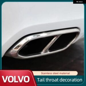ボルボ XC60 S60 XC90 S90 V90 ステンレス 製 車用マフラー 装飾 カバー マフラーカバー ステッカー カーアクセサリー