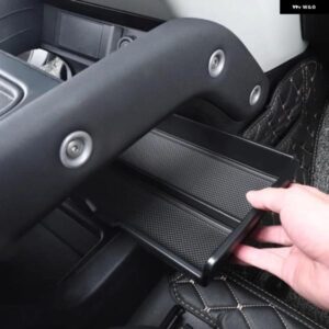 ABS 車内中央 コンソール 下 収納 ボックス シリコンマット オーガナイザー トレイ ランドローバー ディフェンダー 90 110 2020-2024年式