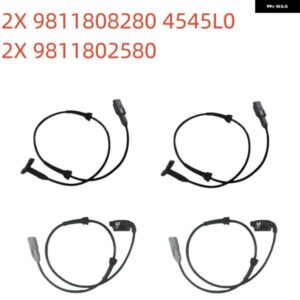 フロントリア ABSホイールスピードセンサー 9811802580 9811808280 4545L0 454508 9659058180 プジョー 307 308 シトロエン C4 DS4
