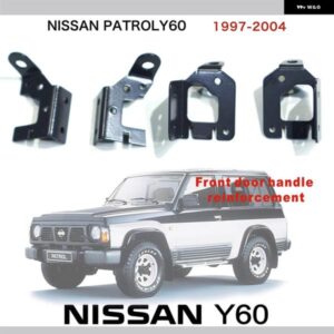 フロント ドアハンドル 強化アクセサリー 日産 パトロール Y60 インテリア ドアハンドル 強化 金属 Y60 カスタム