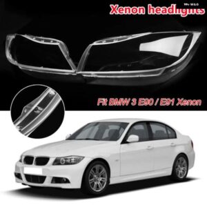 車用 キセノン ヘッドランプ シェード カバー ヘッドランプ カバー BMW 3シリーズ E90 E91 2006-2011 ヘッドライト クリアレンズ シェル ヘッドライト