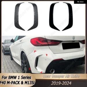 リア バンパー リップスポイラー ABSレジン ウィンドナイフスプリッター カーアクセサリー BMW 1シリーズ F40 M-PACKM135I 2019-2024 グロスブラック