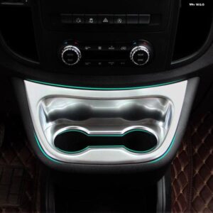 カーアクセサリー メルセデス ベンツ ヴィト W447 2014-2021 ABSマット インテリア フロントウォーターカップ ホルダー カバー トリム