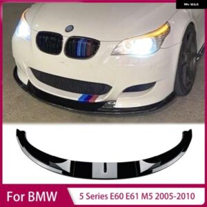 フロント バンパー リップスプリッター BMW 5シリーズ E60 E61 M5 2005-2010 ディフューザー スポイラー ガード プロテクター フロントショベル