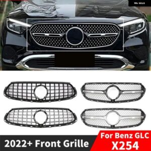 メルセデス ベンツ GLC X254 2022 2023 2024+ GT ダイヤモンド スタイル フロント ラジエーター グリル インレット グリッド メッシュ グリル