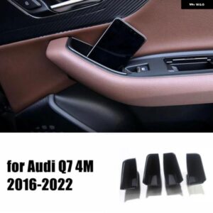LHDカーアクセサリー アウディ Q7 4M 2016 - 21 プラスチック 製 インテリア フロントリア ドア 収納 ボックス ホルダー オーガナイザー