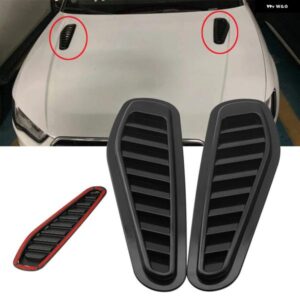 汎用 カーボンカー エンジン ボンネット スクープフード エアベント フロー3D ステッカー 吸気カバー 装飾 カスタム カー スタイリング アクセサリー