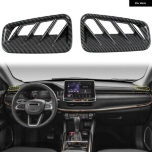 ジープ グランド チェロキー L 2021-2022/グランド チェロキー 2022 カーアクセサリー ABS プラスチック フロント エアコン ベント アウトレット カバー 2個