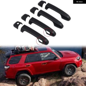 カーアクセサリー トヨタ 4RUNNER 2010-2023 ABS マットブラック 外装 サイド ドアハンドル カバー トリム
