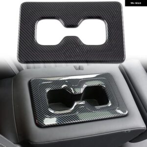 三菱 アウトランダー 2022 2023 カーアクセサリー ABS プラスチック カーボン カーリア用ウォーターカップ ホルダー カバー トリム 1個