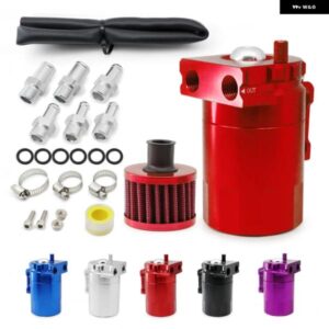 汎用 バッフルアルミ300MLオイルキャッチタンク リザーバー タンク/オイルタンクエア フィルター 付きレッドブラックブルーシルバーパープル